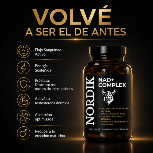 NORDIK® NAD+ Complex - Recupera tu masculinidad |  50% OFF