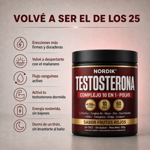 Nordik® Complejo de Testosterona 10 en 1