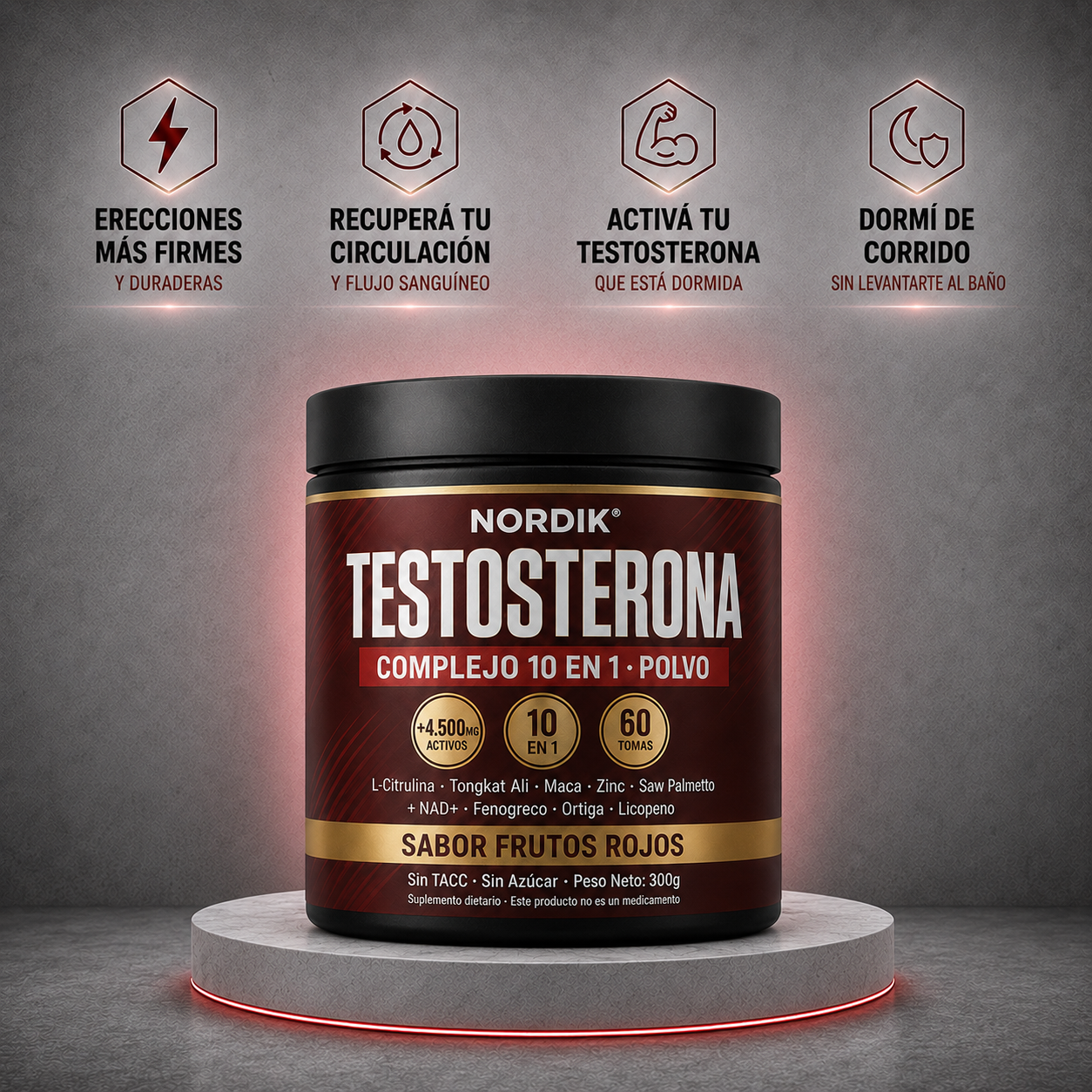 Nordik® Complejo de Testosterona 10 en 1