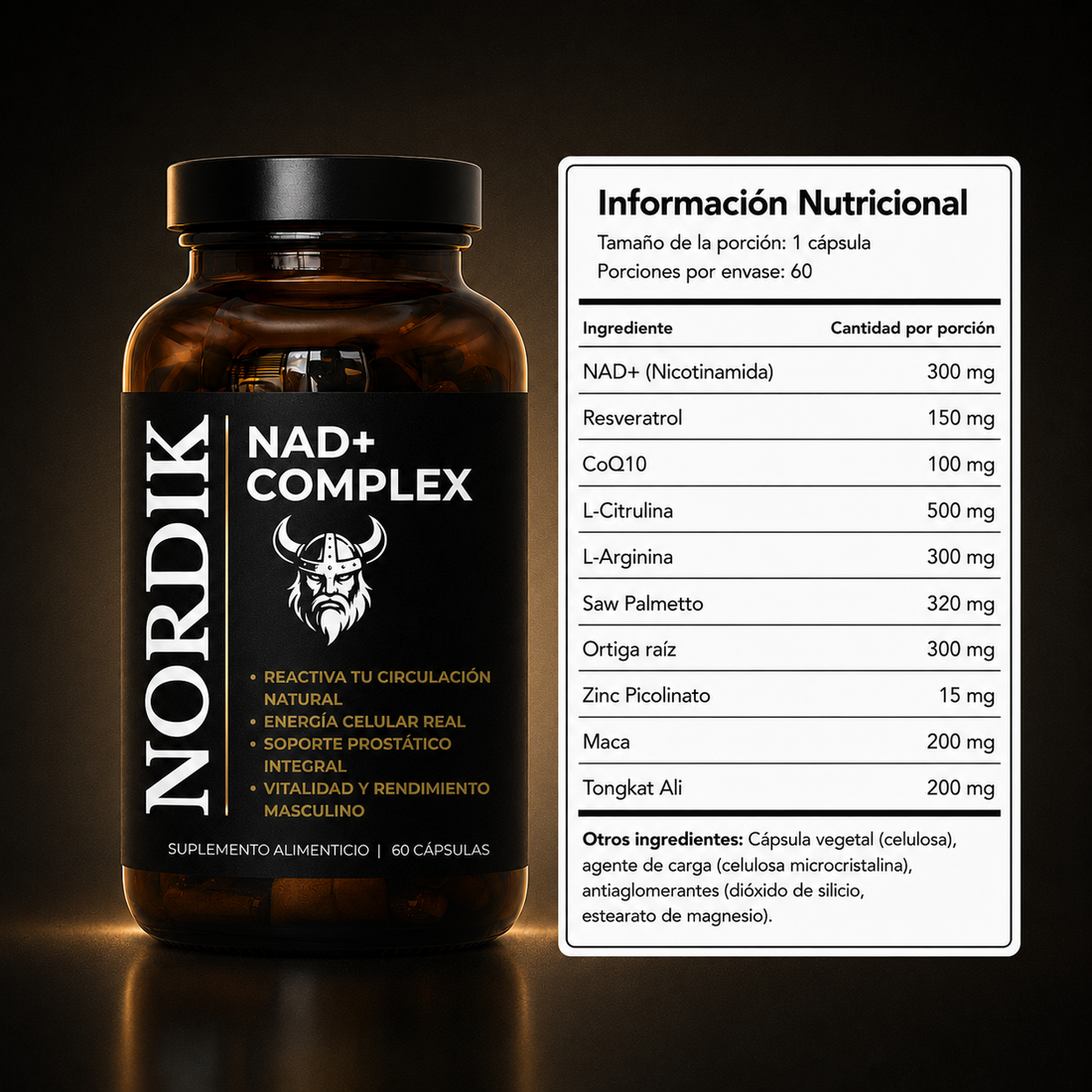 NORDIK® NAD+ Complex - Recupera tu masculinidad |  50% OFF